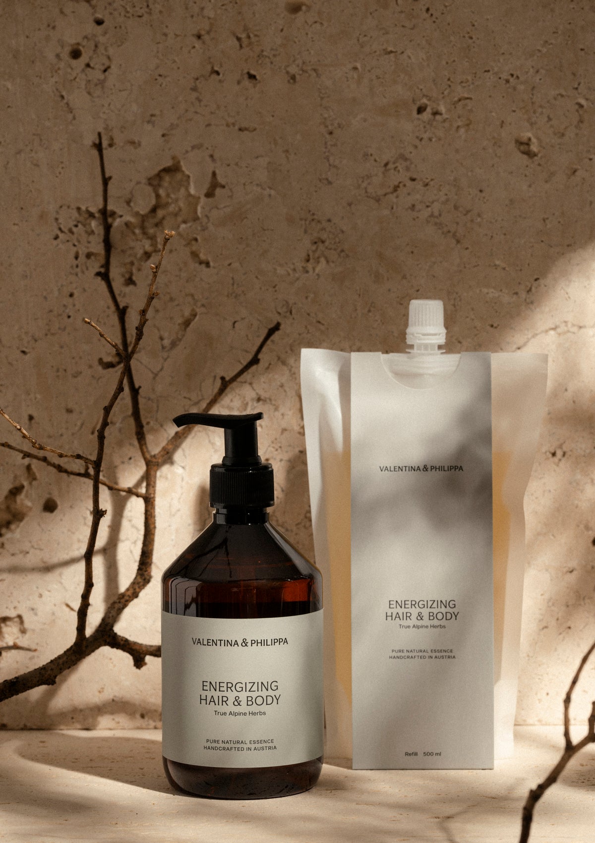 Refill  ENERGIZING HAIR & BODY  -  True Alpine Herbs